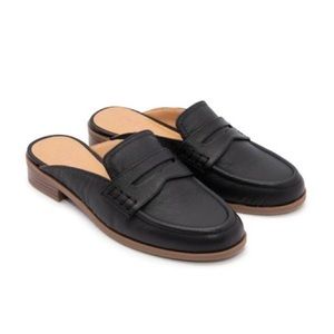 Crown Vintage Natalia Penny Loafer Mule Black